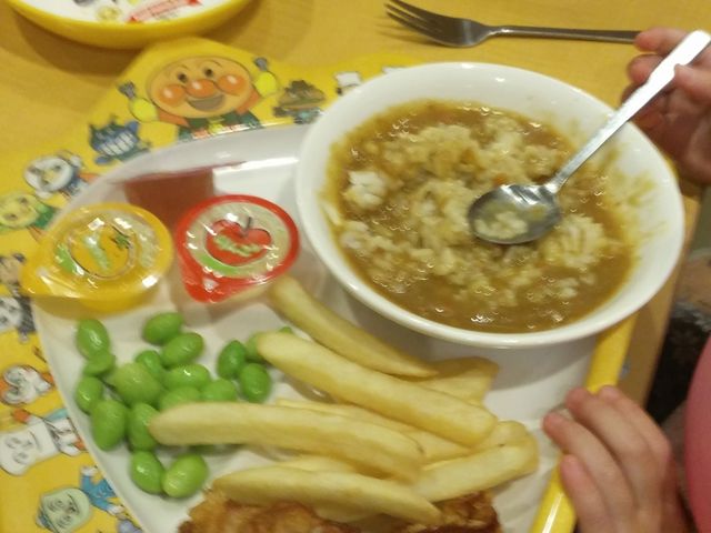 大好きな、アンパンマンのプレート。_ガスト加治木店