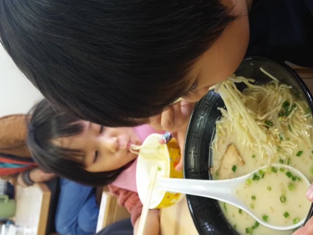 子どもたちも、夢中になって食べました。_暘谷亭