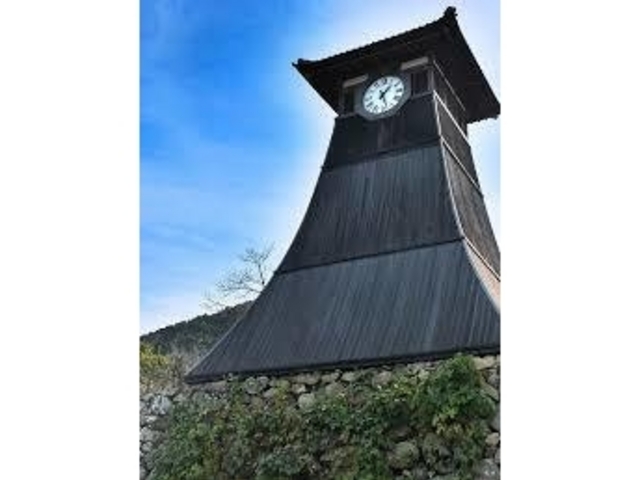 出石のシンボル辰鼓楼_出石皿そば花水木
