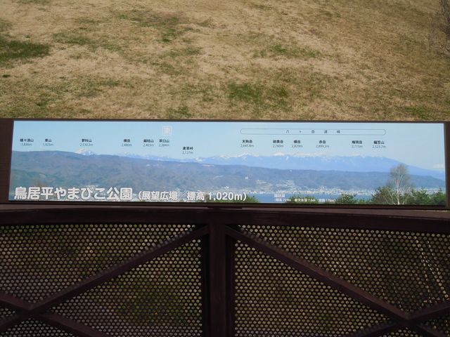 展望スポット案内版_鳥居平やまびこ公園展望広場