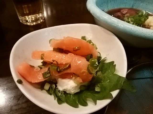 サーモンとクリームチーズ_とんかつ 多酒多彩 地蔵