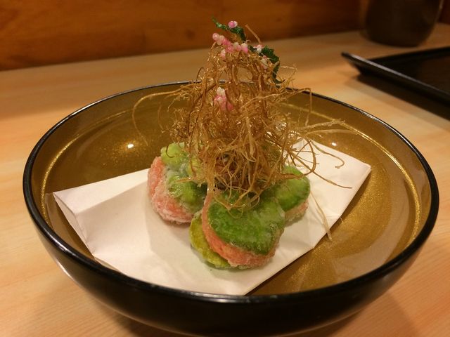 ソラマメと海老のすり身_しの原