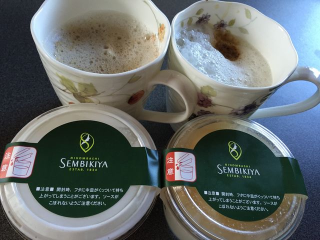 桃のプリンとマンゴープリン_千疋屋総本店 第2旅客ターミナル 金の翼店