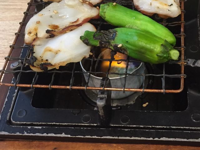 燒きタコ!
良い香りです。_えびしま