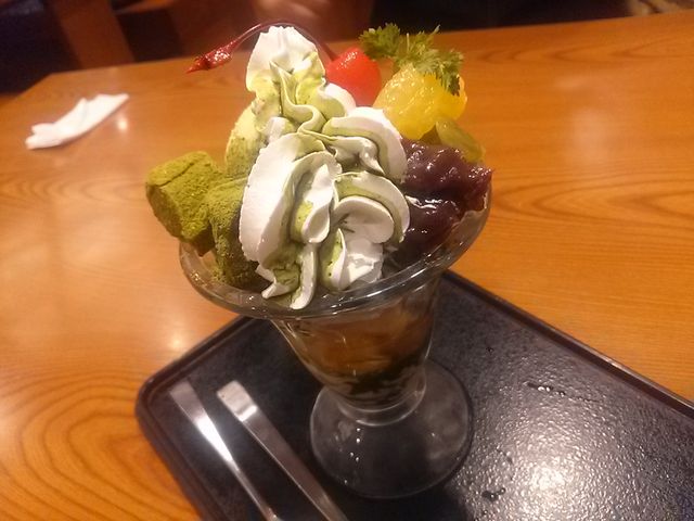 和風な抹茶のぱふぇ。_藍屋 南砂町店