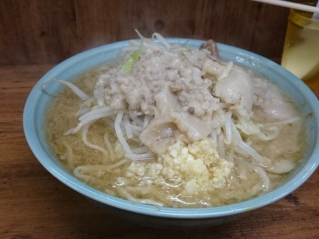 ラーメン大、アブラ野菜そのまま_ラーメン二郎 池袋東口店