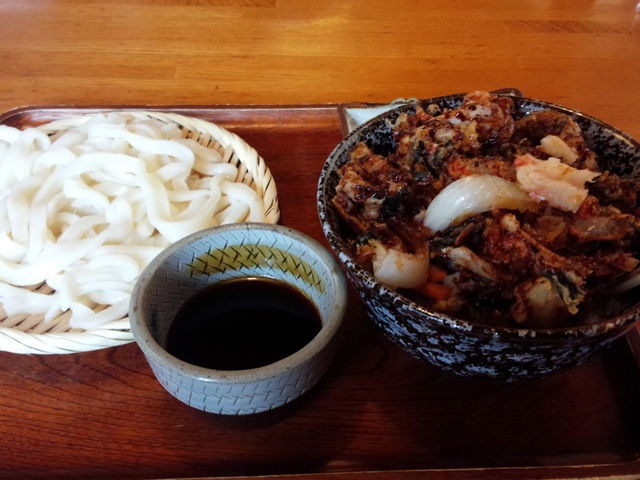 かき揚げ丼セット(ランチのAセットでした)_第二宮島庵境野支店