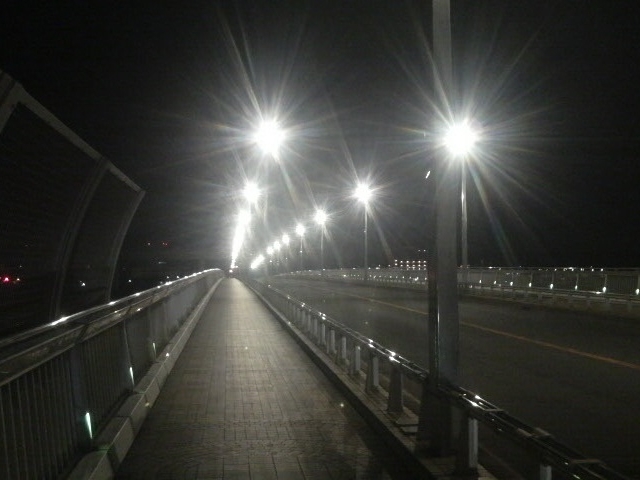 夜の相模大橋_相模大橋