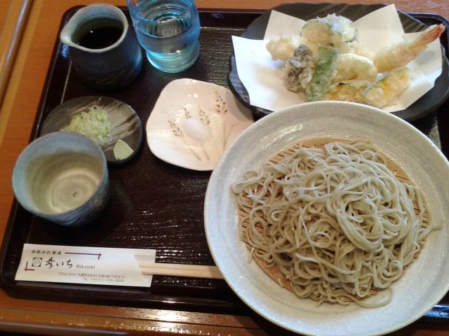 海老天野菜せいろ_本格手打蕎麦彦いち