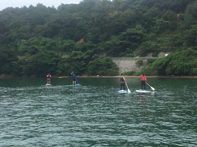 SUP@鯉川海水浴場_おばま観光局