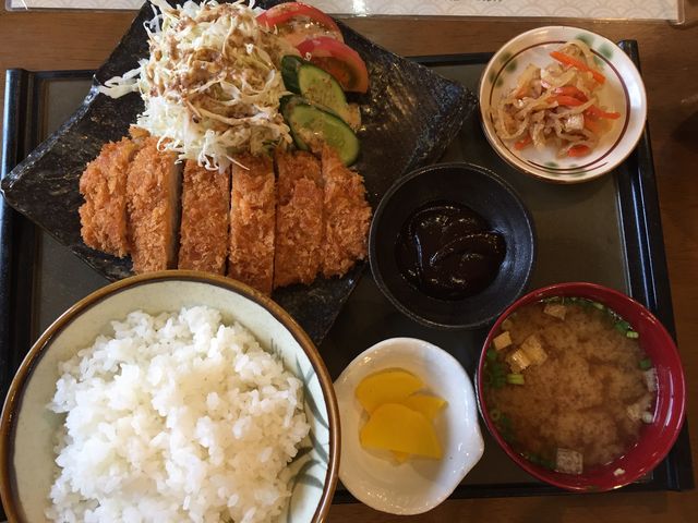 奥飛騨のとんかつ定食_ひがくの湯