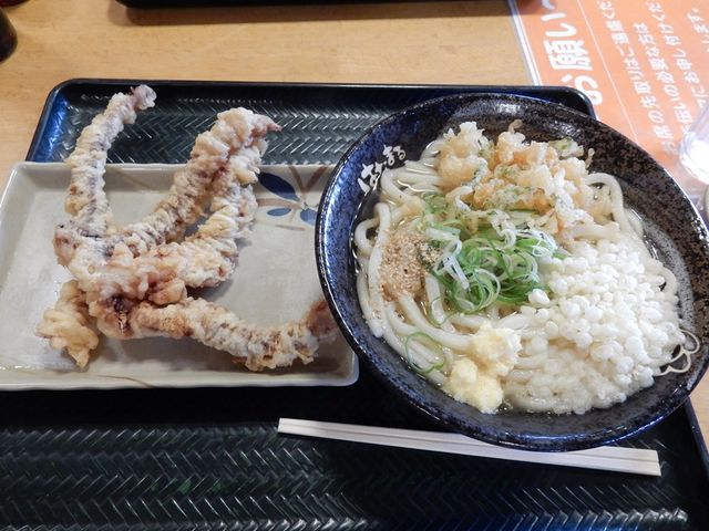 かけの中とげそ天_はなまるうどん岐阜関店