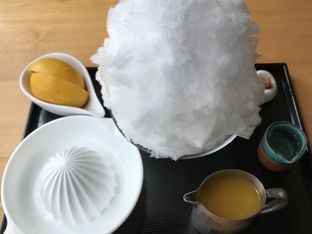 生しぼりオレンジ_天然氷蔵元 阿左美 宝登山道店