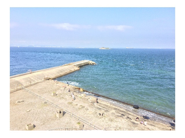晴れの日は綺麗です_富津海岸