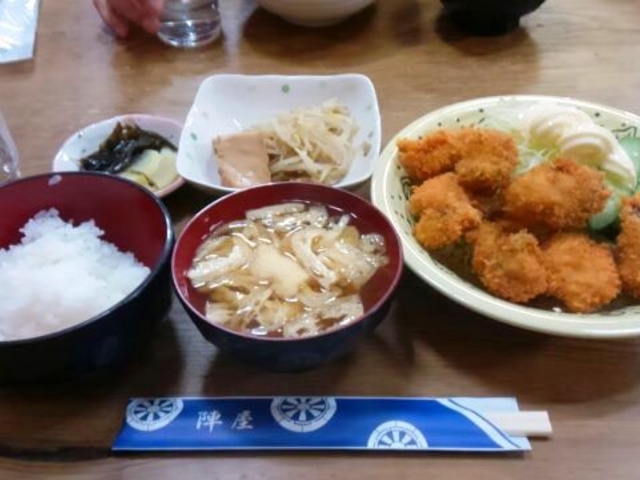 2018年1月10日の日替わり定食(カキフライ)_陣屋