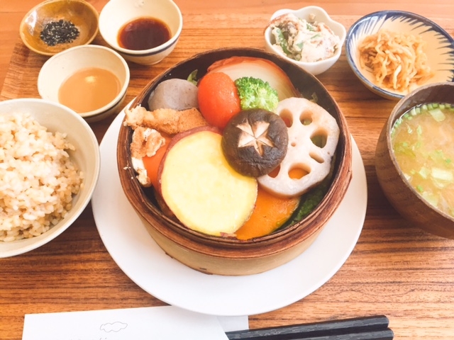 蒸し野菜のランチ_あげは