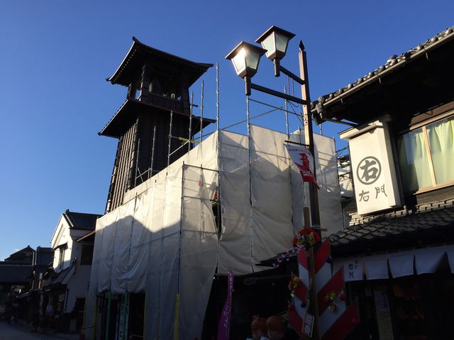 右門から時の鐘も見えます_菓匠右門 時の鐘店