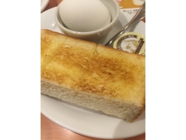 トーストとゆで卵です。_デニーズ 飯田橋店
