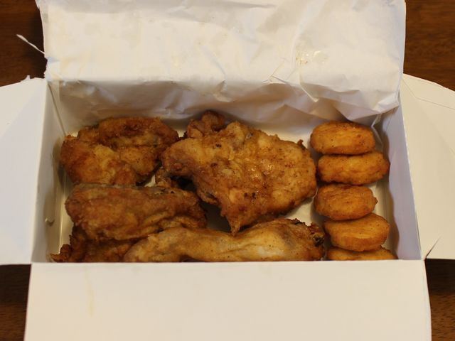 2018.1チキンとナゲットのセット_ケンタッキーフライドチキン旭川豊岡店(KFC:Kentucky Fried Chicken)