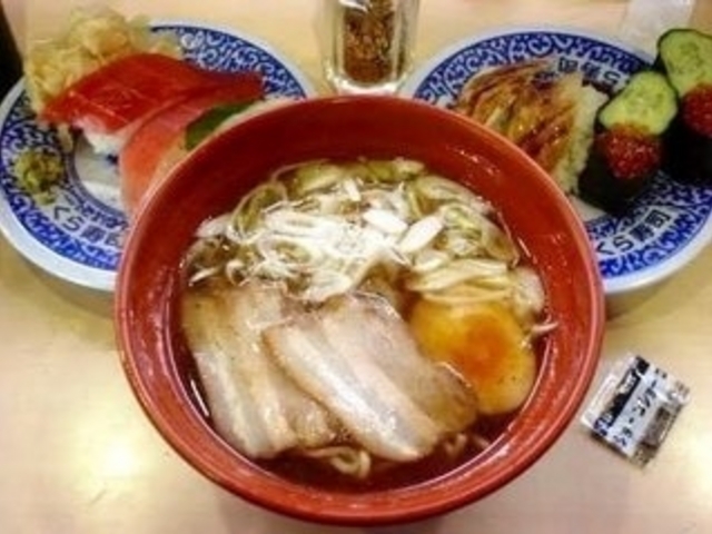 必ずラーメンも頼みます♪_くら寿司昭島駅前店