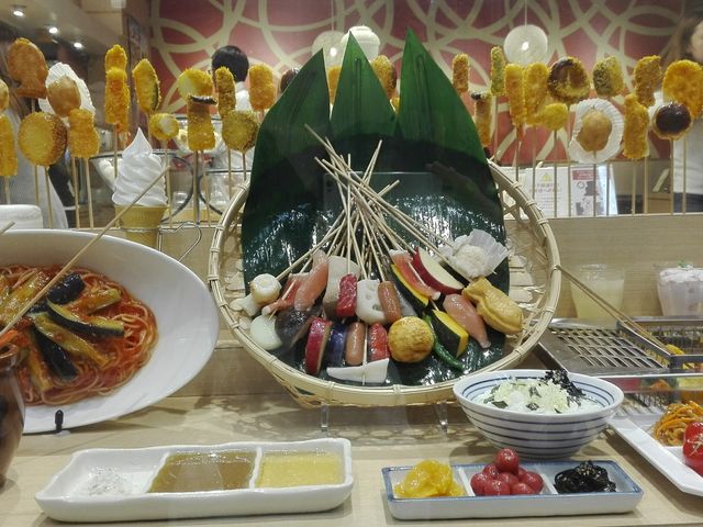 具材は一口サイズで食べやすいです。_串家物語 イオンモール木曽川店