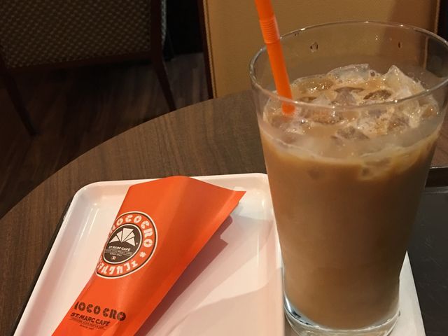 チョコクロとアイスコーヒー_サンマルクカフェイオンモール宮崎店