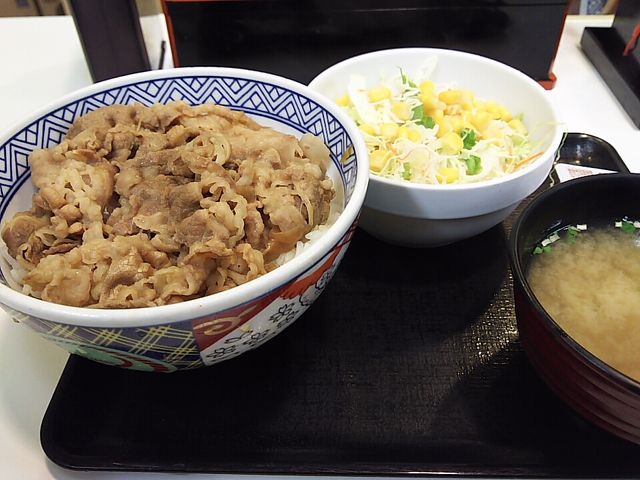 牛丼Aセット_吉野家東京駅八重洲通り店