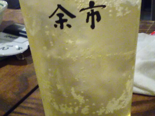 余市のハイボール_力丸 炉ばた焼 煉瓦 力丸亭