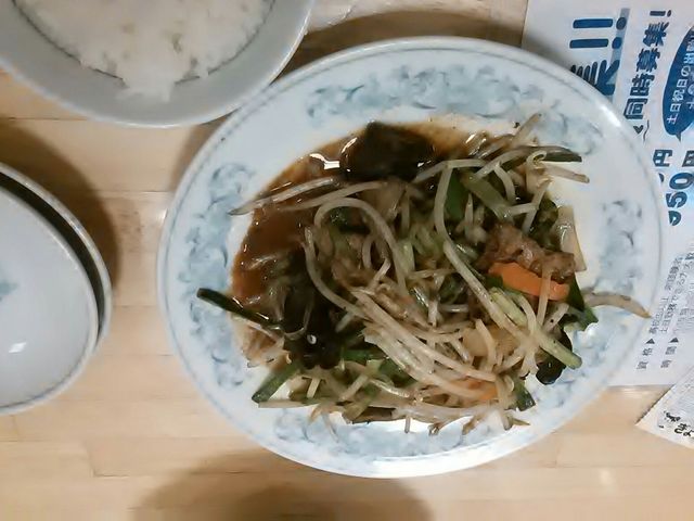 ニラレバ炒め_餃子の満州 東武練馬南口店