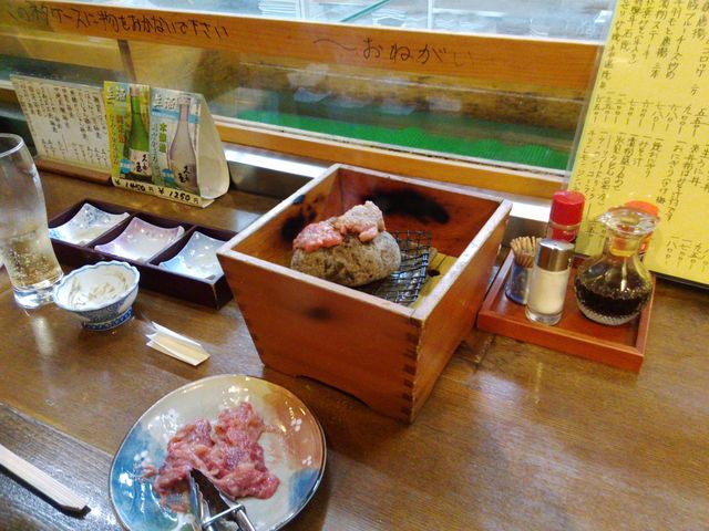 飛騨牛の石焼_八角亭