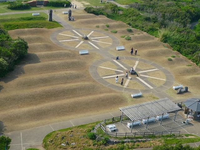 山口県・下関市・角島灯台 上部よりの眺望_角島灯台