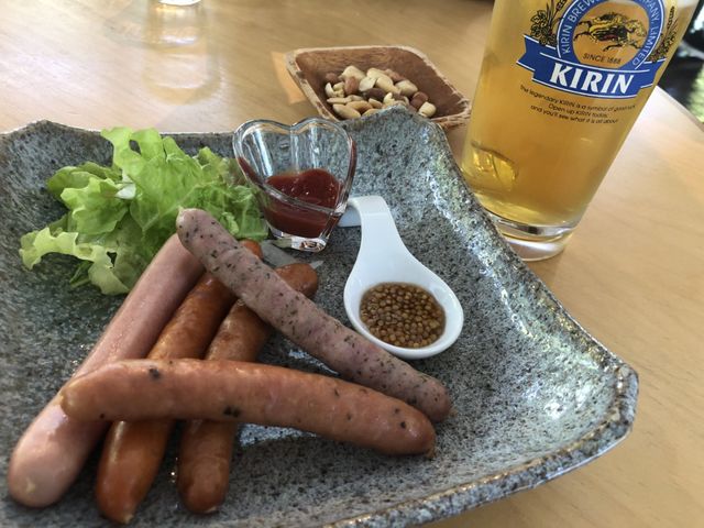 ソーセージ_水辺のカフェテラス