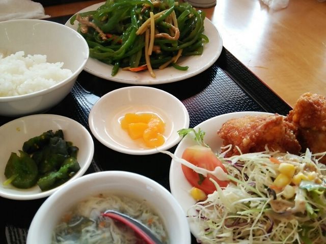 唐揚げセット_台湾料理 四季紅 結城店