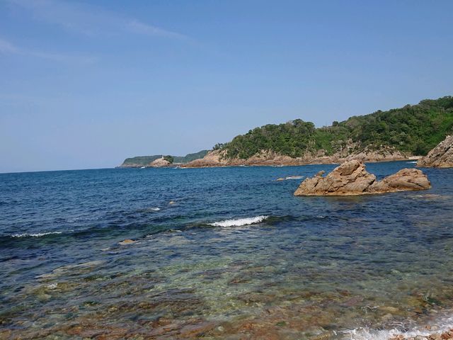 透き通った海です。
_城原海岸