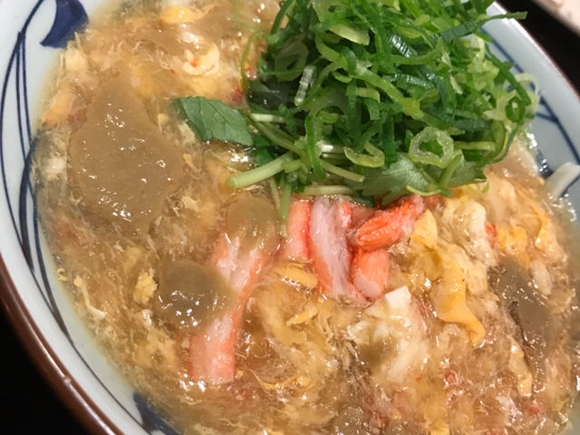 カニのうどん_はなまるうどんイオンいわき店