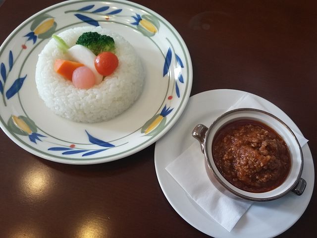 ミートライスセット_サロンド カフェ アンジュ Salon de cafe Ange