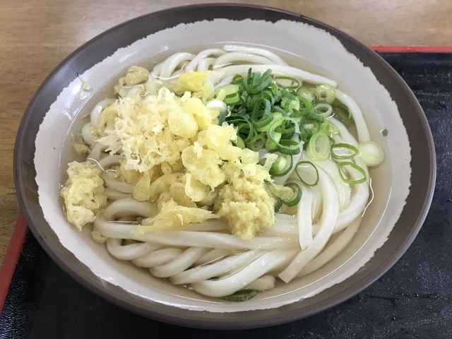 ひやかけ小170円 生姜多めで_セルフうどんぼっこ屋