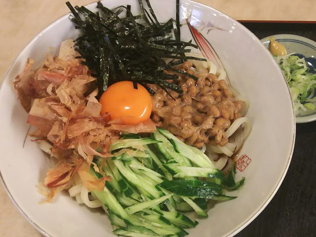 納豆うどん_つる岡