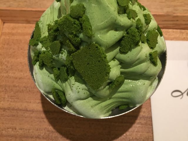 お濃茶ソフトです。_マールブランシュ カフェ