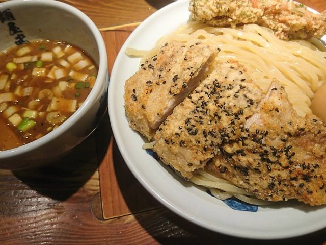 一番人気の濃厚つけ麺です_麺屋武蔵 二天