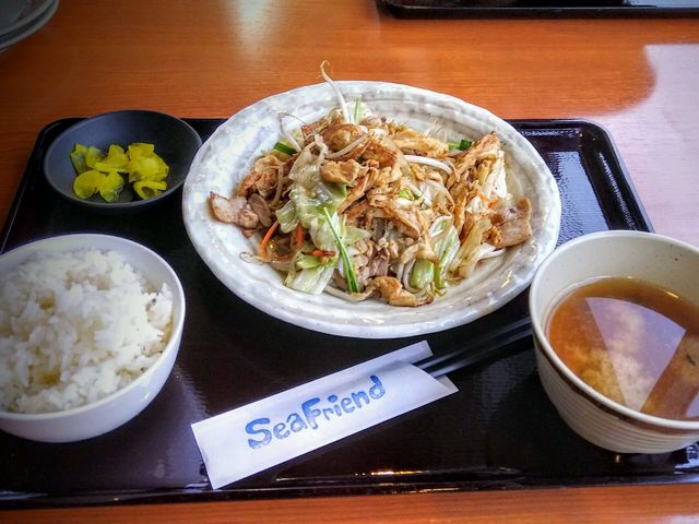 フーチャンプルと御飯味噌汁のセット_海鮮居食屋 シーフレンド