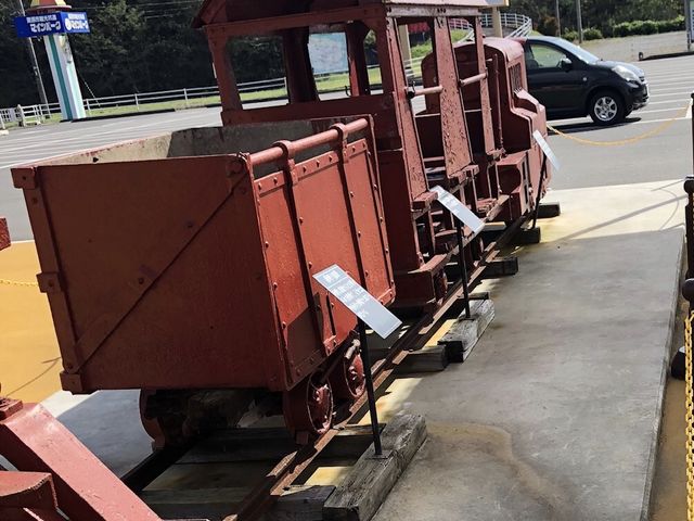 鉱山で使っていた電車のようなもの。_細倉マインパーク