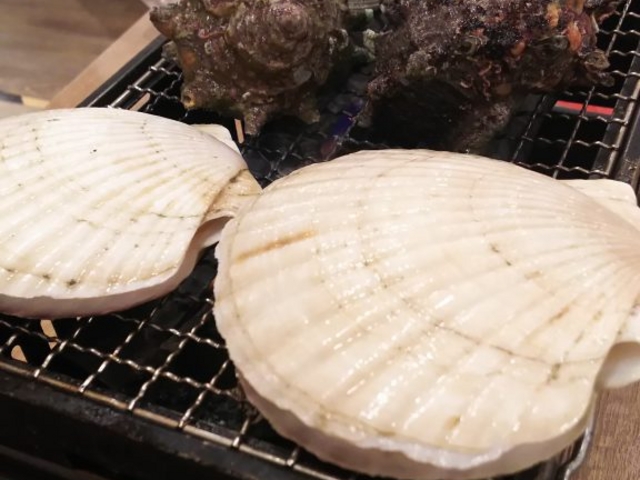 焼き加減が難しい_磯丸水産 名駅柳橋店