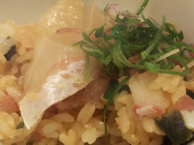 3杯目
鯛胡麻醤油漬け・鯛スープ_いけす円座/すし八咫