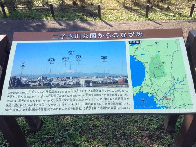 天気が良いと富士山が見える_二子玉川公園