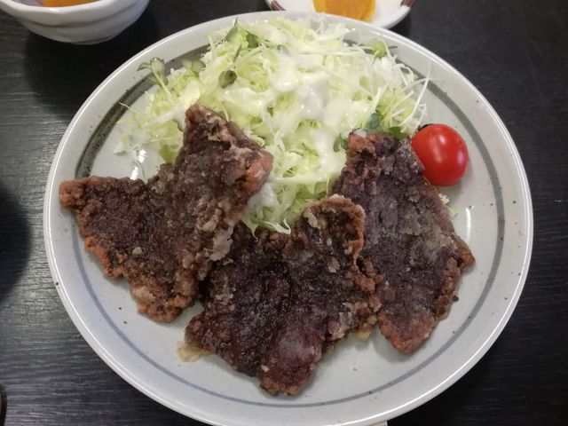 竜田揚げ定食_つ印 くじら家