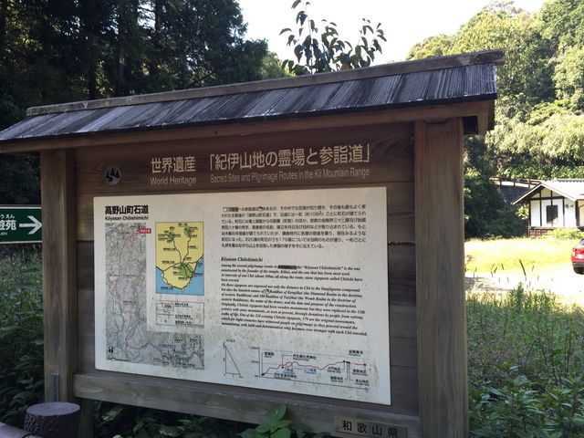 高野山町石道の説明板_高野参詣道町石道(和歌山県九度山町)