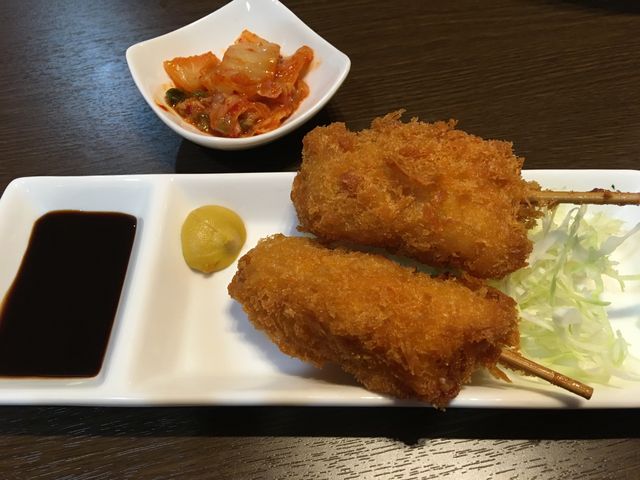 セットメニューの串カツさん。
とても美味しかった(^^)ですよ_五歩
