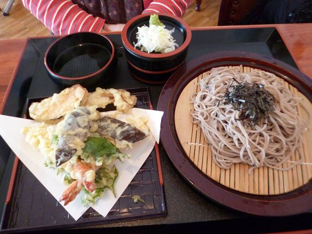buckwheat and fried vegetable_北の茶や