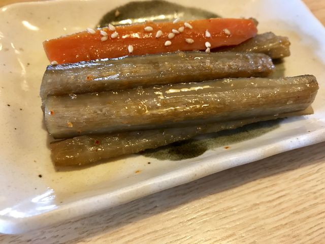 きんぴらオススメ。ちょっと食べちゃいました。_粉家